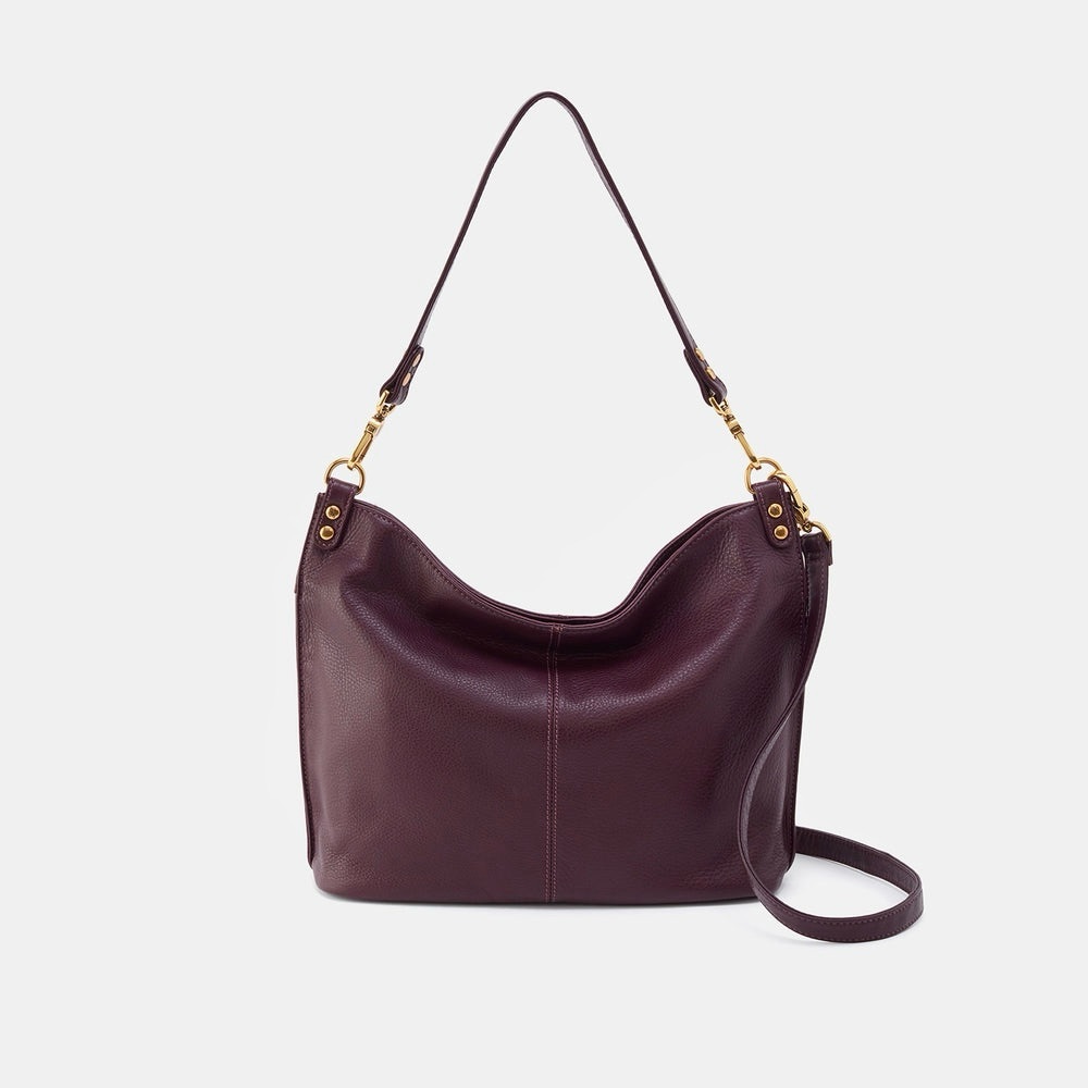 HOBO Pier convertible shoulder bag + crossbody with two removable straps.